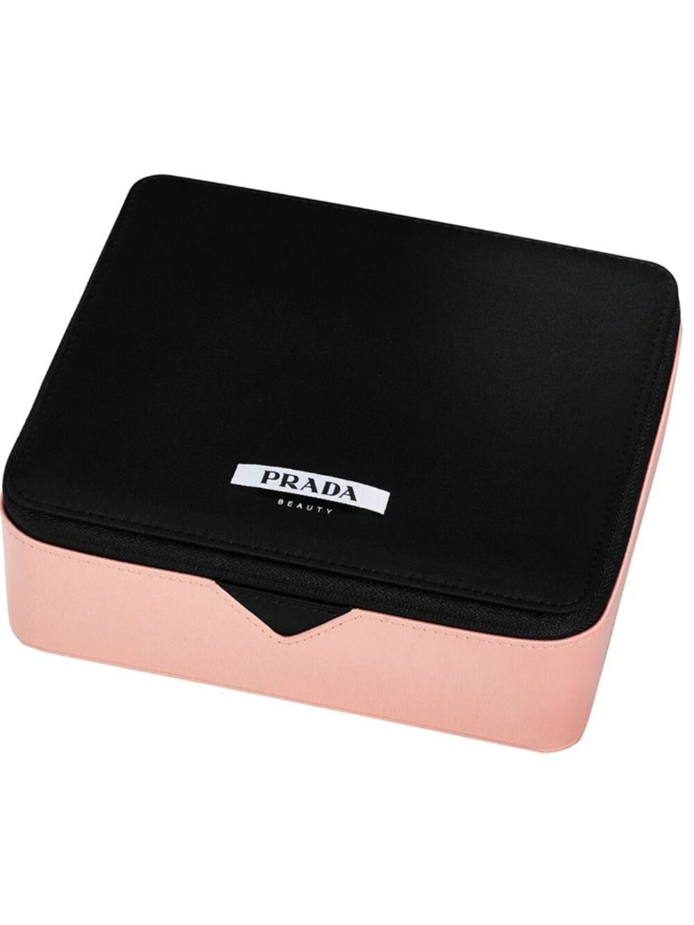 PRADA Paradoxe Pouch Jewelry Makeup Cosmetic Case w/ Dust Bag Pink & Black NEW